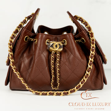 Chanel 25 Mini Brown Leather Handbag