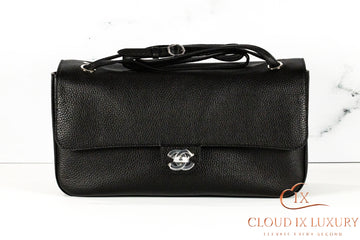 Chanel Maxi Flap Black Leather Bag
