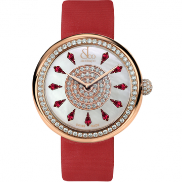 Jacob & Co. Brilliant One Row Rose Gold Ruby 44 mm BQ030.40.RO.KE.A