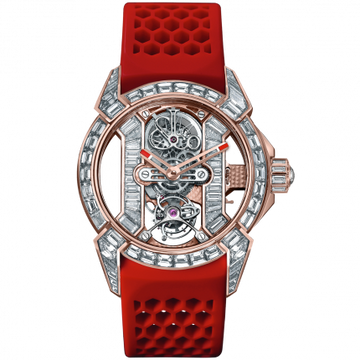 Jacob & Co. Epic X Tourbillon Baguette Rose Gold 44 mm EX500.40.BD.BD.A